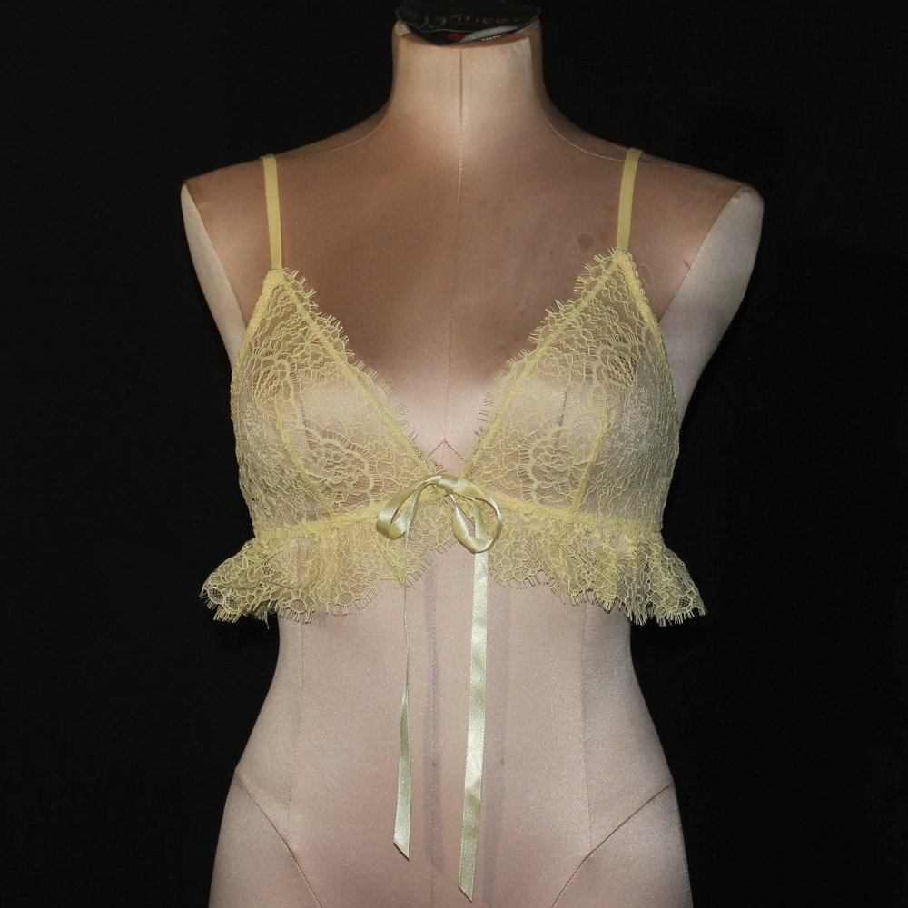 Victoria's Secret Yellow Lace Bralette